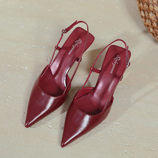 Damen stilvolle Slingback-Pumps mit schmalem Absatz EB