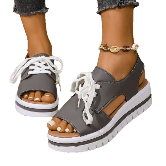 Damen modische Sandaletten mit offenen Zehen und frischem Design EB