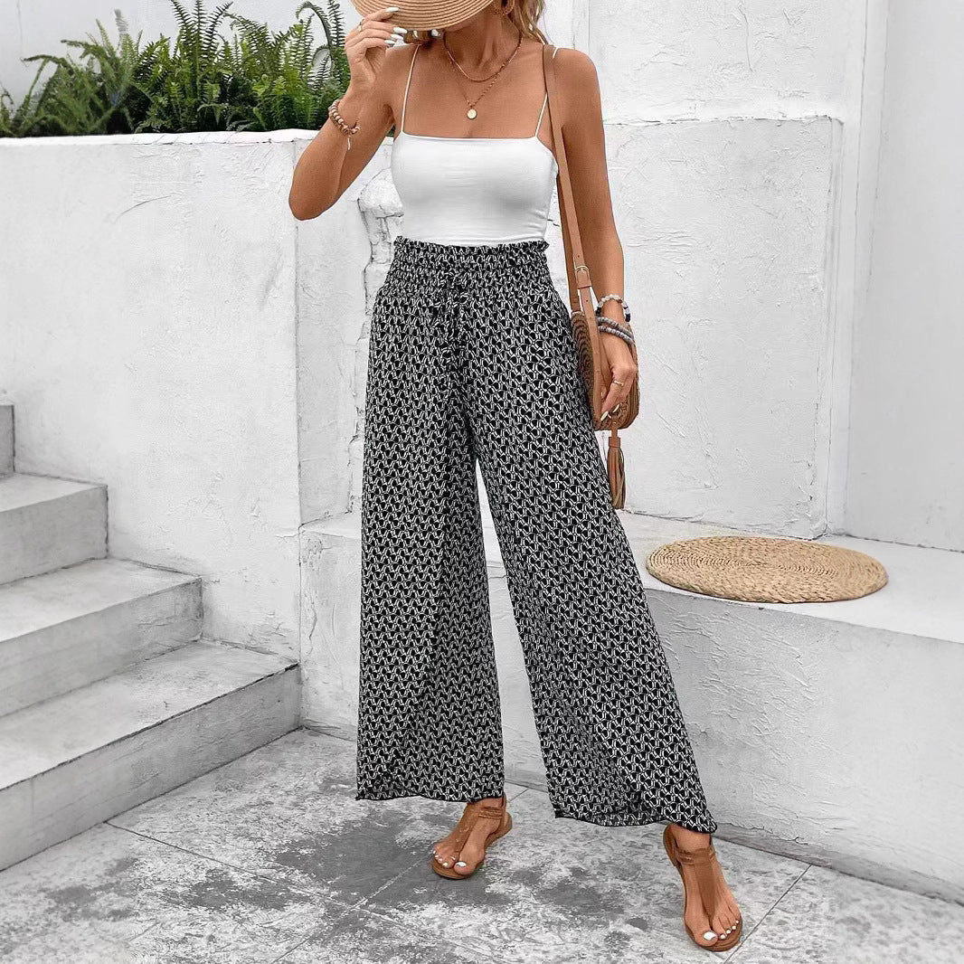Damen Maxirock mit floralem Design und seitlichem Schlitz EB