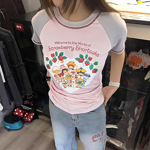 Damen T-Shirt mit niedlichem Grafikdesign und komfortablem Schnitt EB