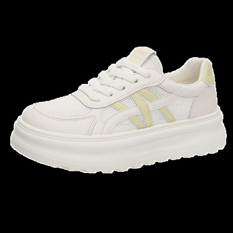 Damen Sportliche Sneaker mit bequemer Plateausohle und atmungsaktiver Obermaterialstruktur EB