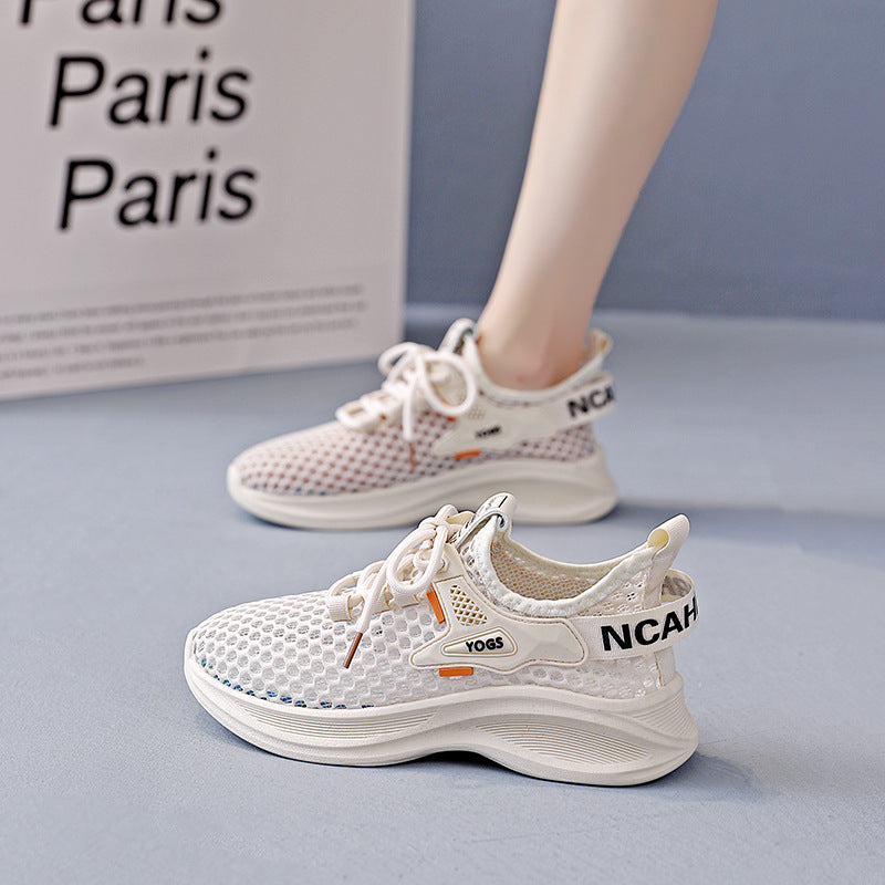 Damen Sneakers mit atmungsaktiver Netzstruktur und dämpfender Sohle EB