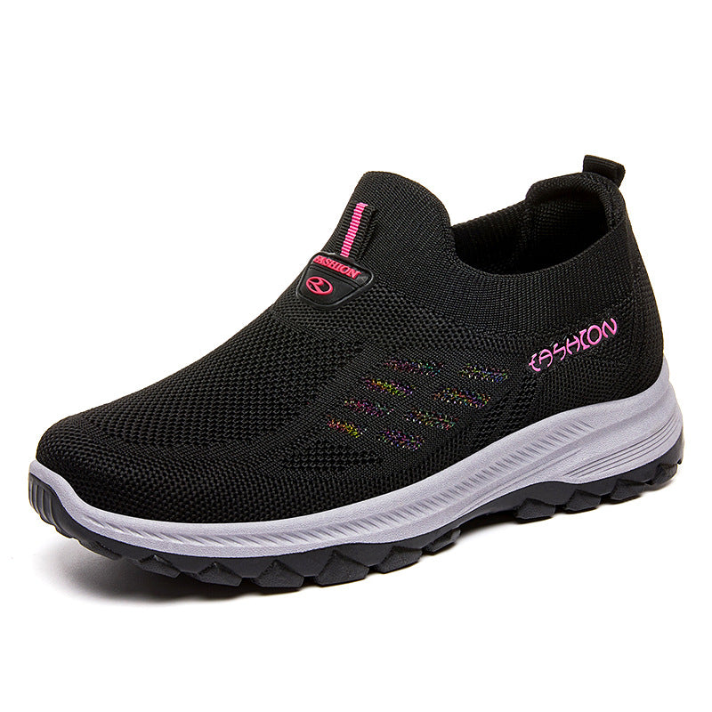 Damen Bequeme Slip-On Laufschuhe mit rutschfester Sohle EB