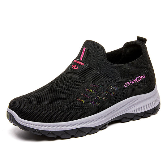 Damen Bequeme Slip-On Laufschuhe mit rutschfester Sohle EB