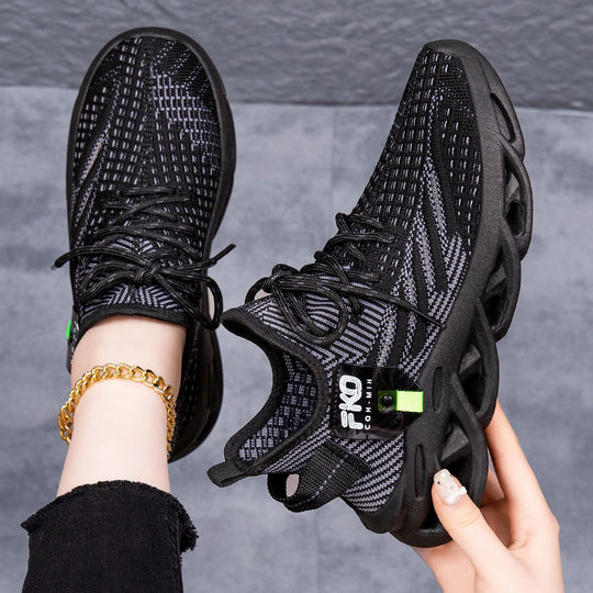 Damen Sportliche Sneaker mit atmungsaktivem Obermaterial und dämpfender Sohle EB