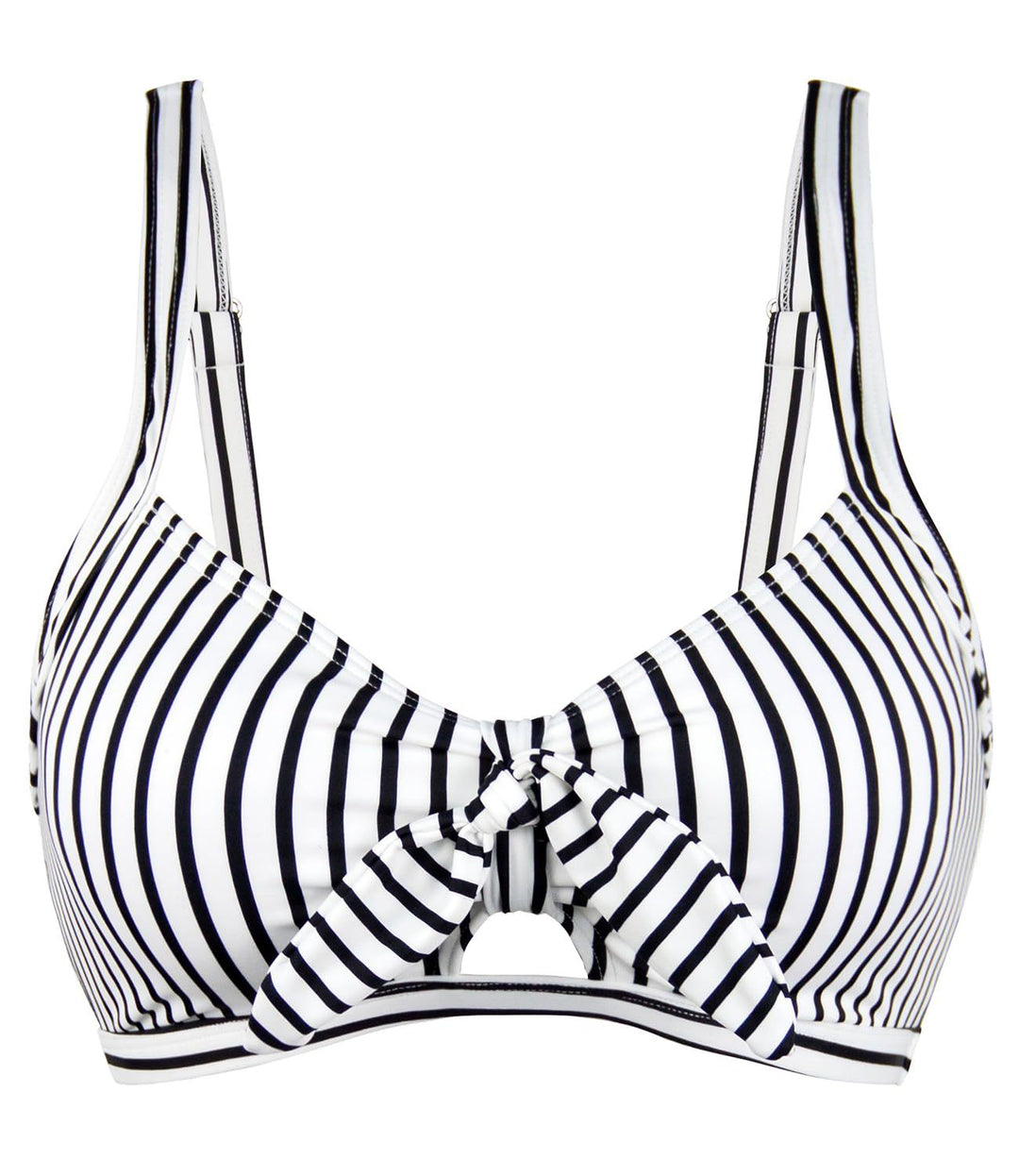 Damen Sportliches Bikinioberteil mit modischem Knotendetail EB