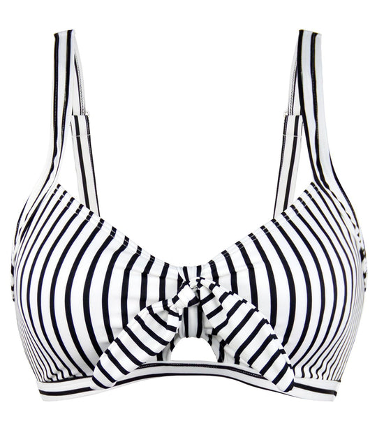 Damen Sportliches Bikinioberteil mit modischem Knotendetail EB