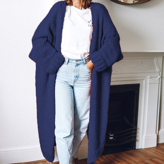 Damen Grobstrick-Kimono-Cardigan EB