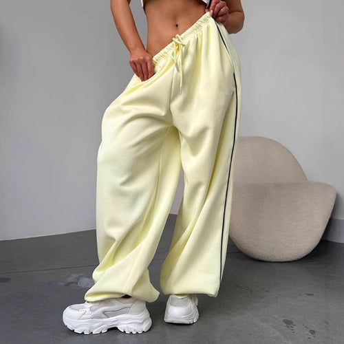 Damen Weite Sporthose mit elastischem Bund EB
