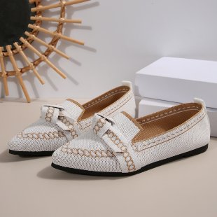 Damen Komfortable Ballerinas mit verspieltem Schleifenakzent EB