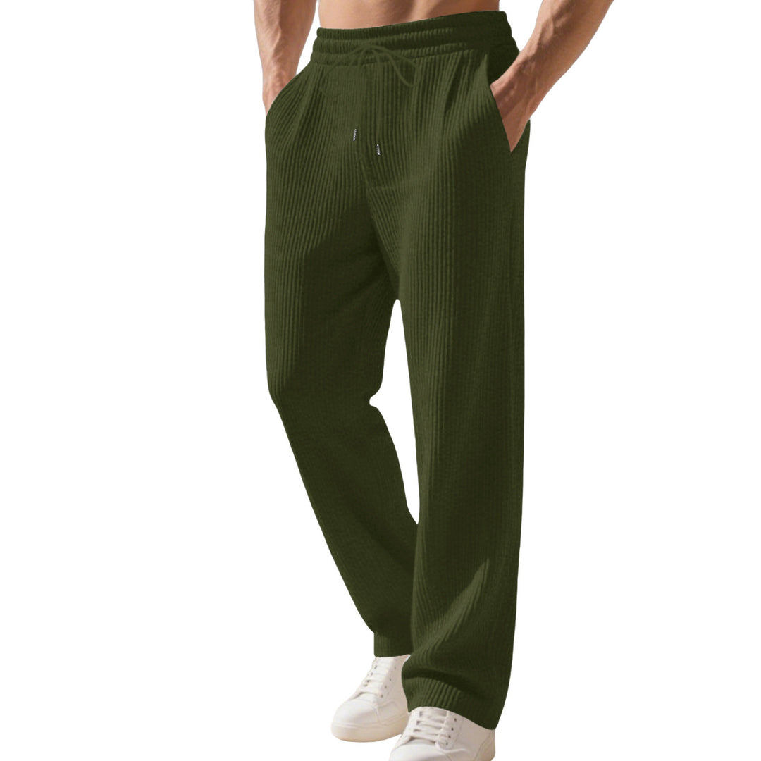 Herren Relaxed-Fit Strick-Jogginghose mit feiner Rippstruktur EB