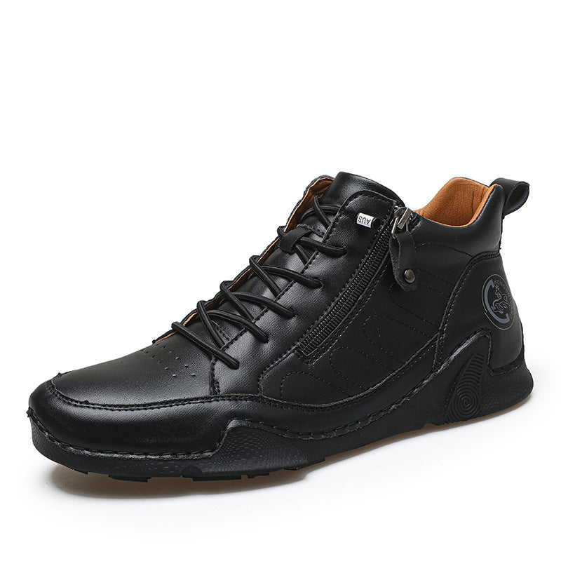 Herren modische und komfortable Stiefel mit Reißverschluss EB