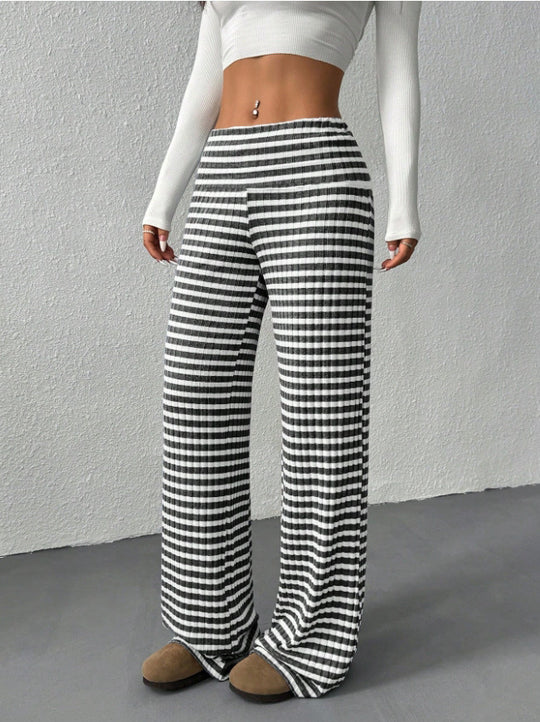 Damen weite Streifenhose EB
