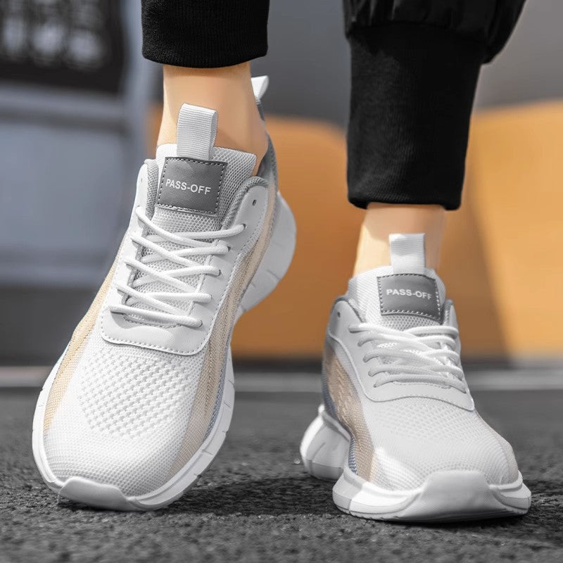 Damen Sportliche Sneakers mit atmungsaktiver Mesh-Oberfläche und stabiler Laufsohle EB 1773460156
