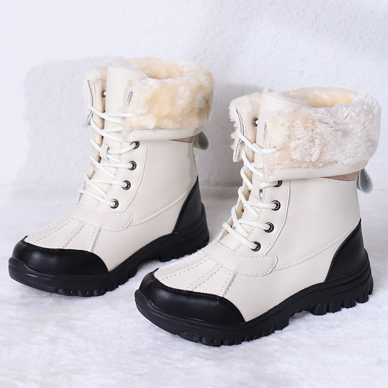 Damen Gefütterte Winterstiefel mit rutschfester Sohle EB