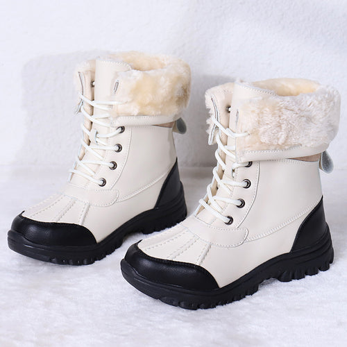 Damen Gefütterte Winterstiefel mit rutschfester Sohle EB