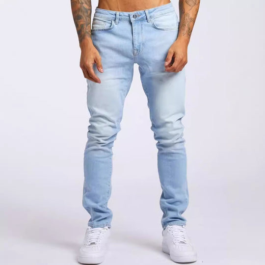 Herren Slim Fit Jeans im authentischen Used-Look EB