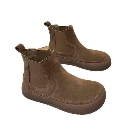 Damen modische Chelsea Boots mit rutschfester Sohle und chicem Detail EB