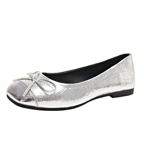 Damen Ballerinas mit dekorativem Schleifenverschluss und elegantem Design EB