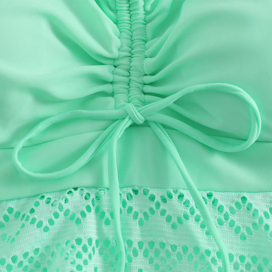 Damen Sportliches Sommerkleid mit raffinierten Trägern EB