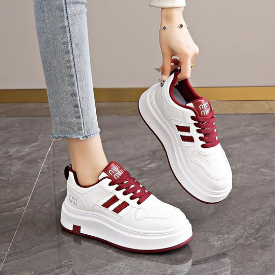 Damen Sportliche Sneakers mit doppelter Dämpfung und atmungsaktiver Mesh-Oberfläche EB
