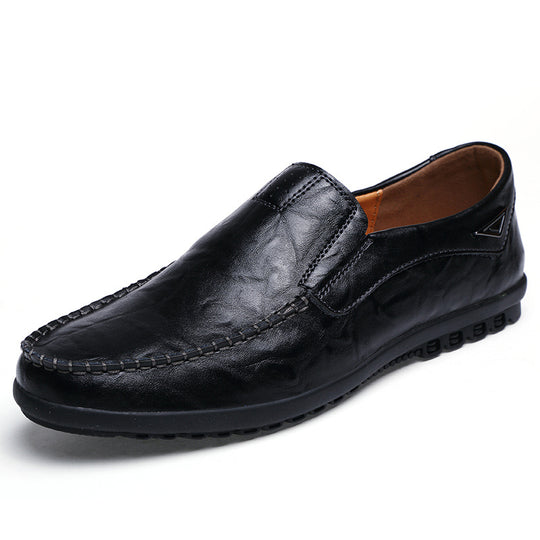 Herren Elegante und komfortable Mokassins aus weichem Leder EB