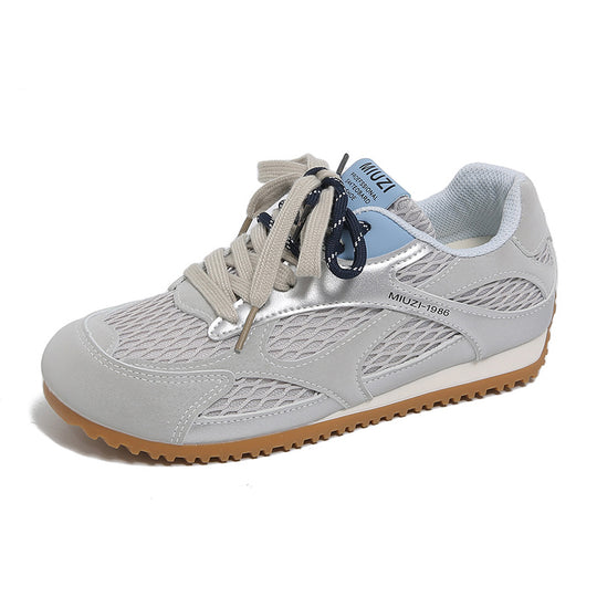 Damen Sportliche Mesh Sneakers mit atmungsaktiver Struktur und flexiblem Sohlenprofil EB