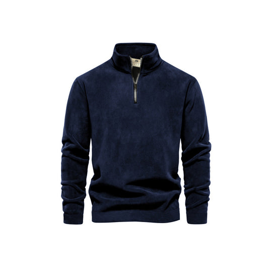 Herren Fleece-Pullover mit Stehkragen EB