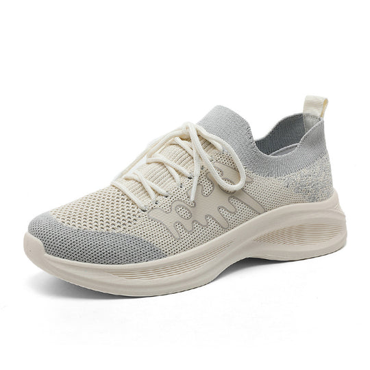 Damen Sportliche Laufschuhe mit atmungsaktivem Mesh-Obermaterial und flexiblem Sohlenprofil EB