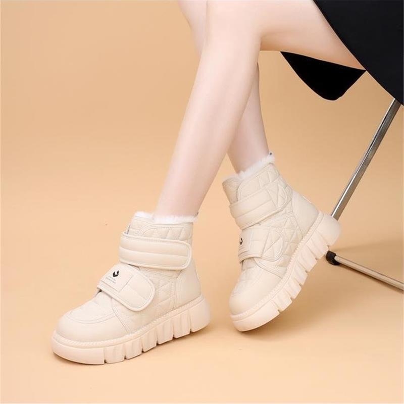 Damen Winterliche Sneaker Stiefel mit isolierendem Innenfutter und praktischem Klettverschluss EB
