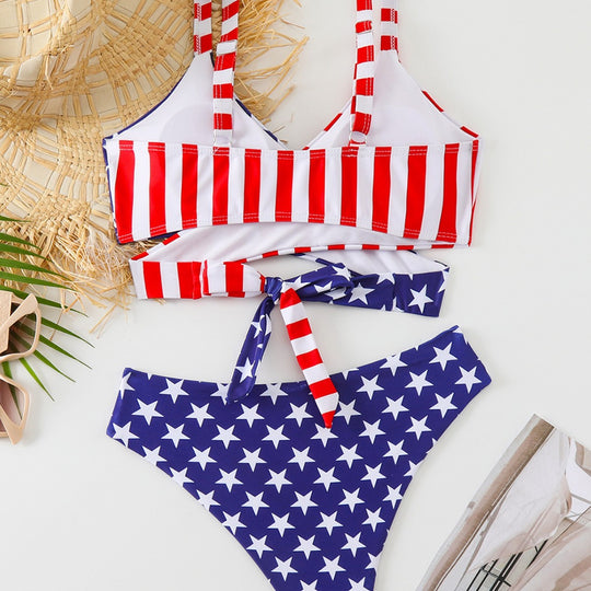 Damen Triangel-Bikini mit innovativem Wickel-Design EB