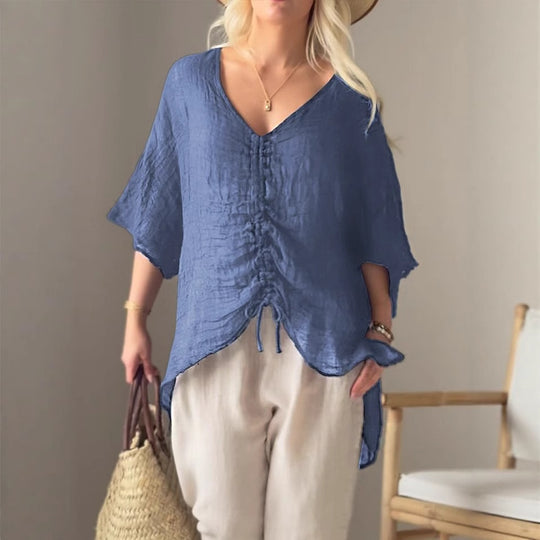 Damen leichtes, oversize Tunika-Shirt EB