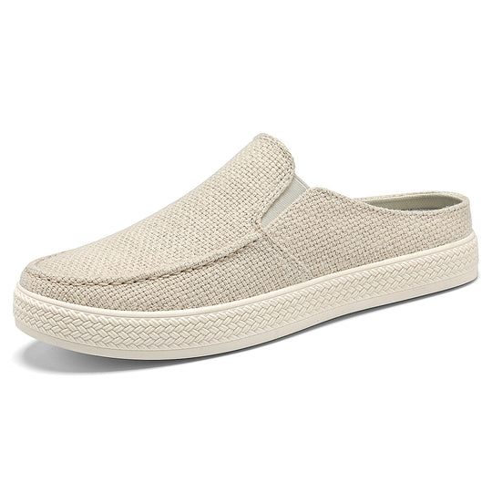 Damen Bequeme Slip-On Hausschuhe mit elastischem Einstiegsdesign EB