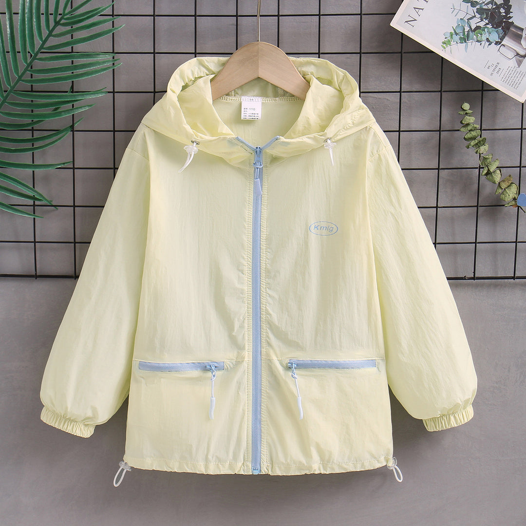 Damen nan ultraleichte Kapuzen-Windjacke mit Reißverschlusstaschen R&B