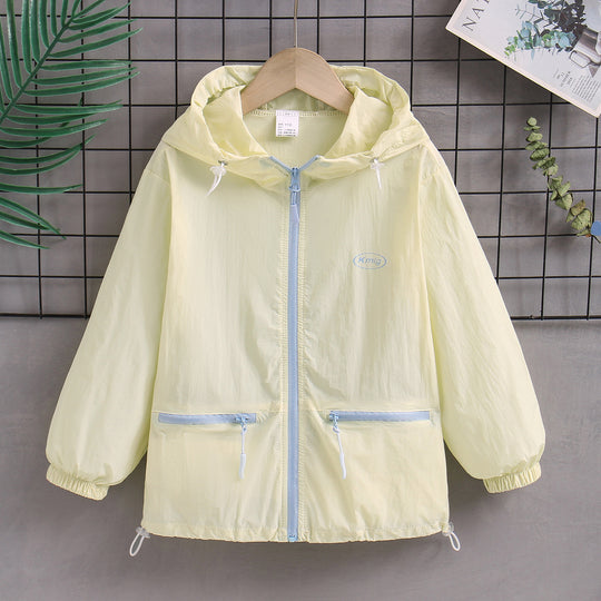 Damen nan ultraleichte Kapuzen-Windjacke mit Reißverschlusstaschen R&B
