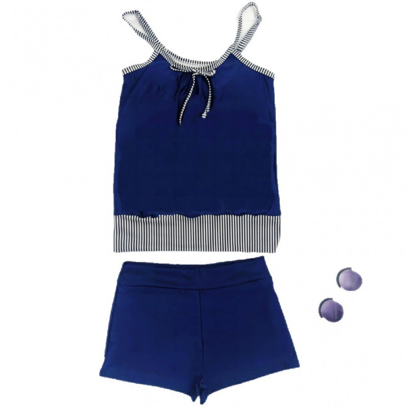 Damen Bikinioberteil mit lässigem Schnitt und kurzen Hosen EB