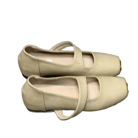 Damen elegante Ballerinas mit verstellbarem Riemen EB