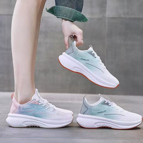 Damen Sportliche Laufschuhe mit dämpfender Sohle und atmungsaktiver Mesh-Oberfläche EB