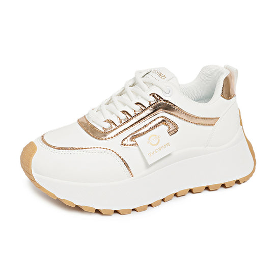 Damen Sportliche Sneakers mit glänzenden Akzenten und dämpfendem Profil EB