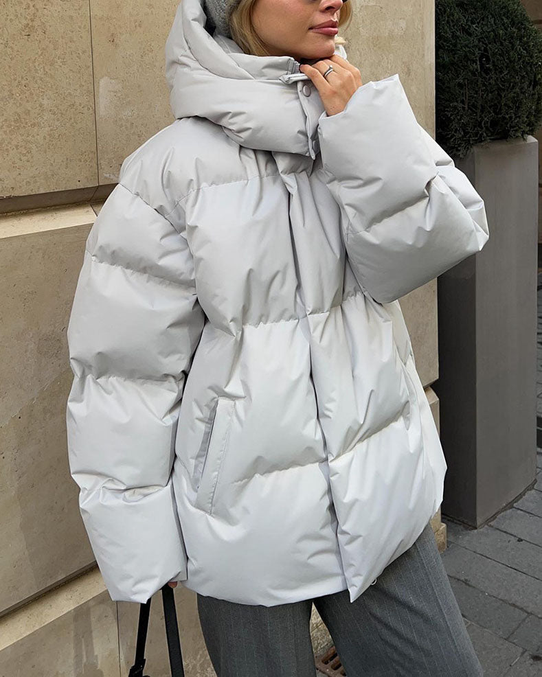 EB | Schönheit Kapuze Lockere Baumwolljacke