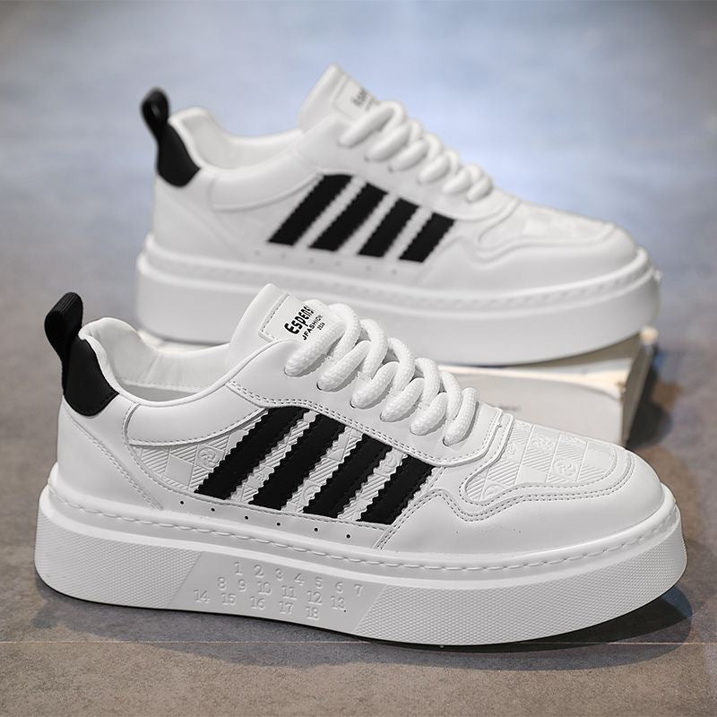 Damen Sportliche Plateau Sneakers mit modischem Obermaterial und ergonomischer Sohle EB