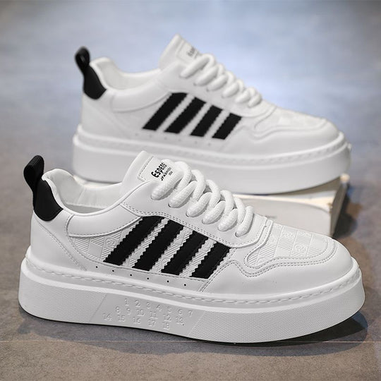 Damen Sportliche Plateau Sneakers mit modischem Obermaterial und ergonomischer Sohle EB