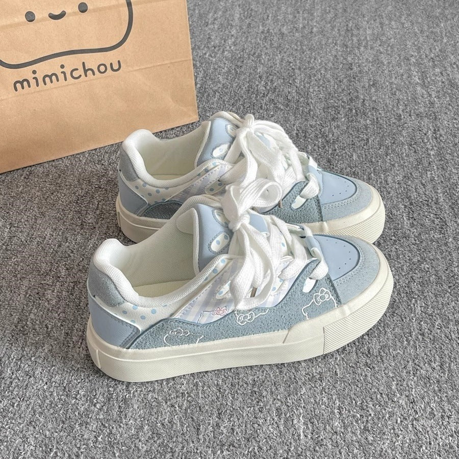 Damen Sneaker mit verspieltem Tierdesign und atmungsaktivem Obermaterial EB