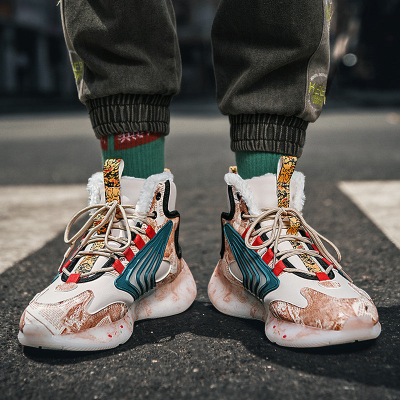 Damen High-Top Sneakers mit innovativem Design und rutschfester Sohle EB