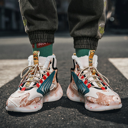 Damen High-Top Sneakers mit innovativem Design und rutschfester Sohle EB