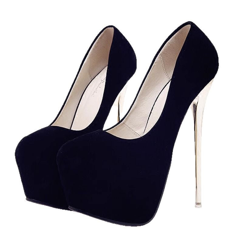 Damen elegante High Heel Schuhe mit hohem Plateau EB