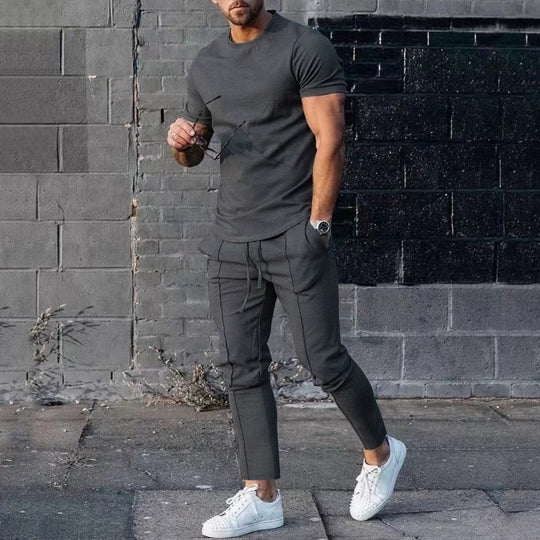 Herren lässiges T-Shirt und Jogginghose Set EB