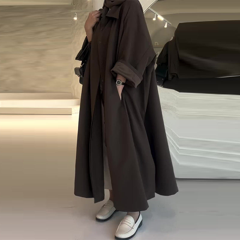 EB | Lange Oversize Avec Coupe Droite für Frauen Ideal für Den Winter