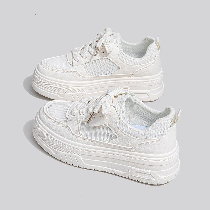 Damen Komfortable Chunky Sneakers mit atmungsaktiver Mesh-Oberfläche und gepolsterter Sohle EB