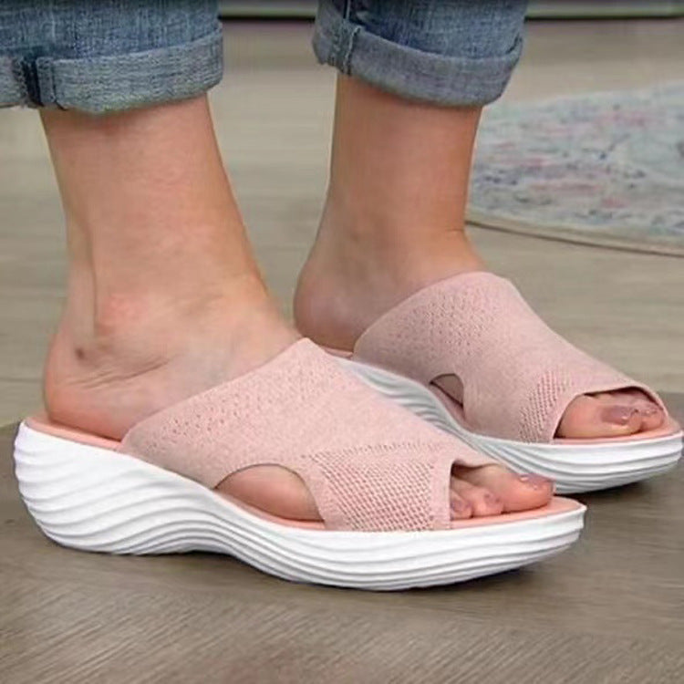 Damen Komfortable Sandaletten mit ergonomischem Fußbett und rutschfester Sohle EB